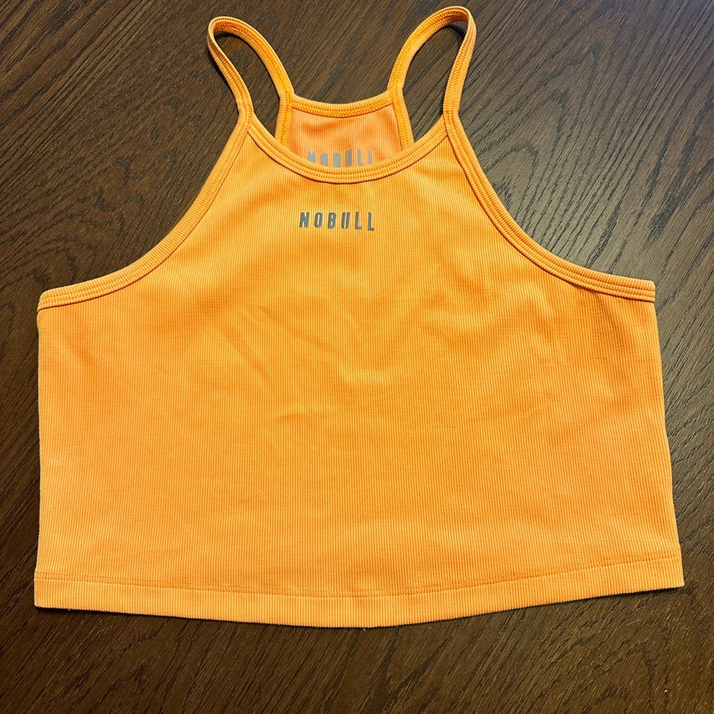 NOBULL Women’s Ribbed Halter Crop Tank